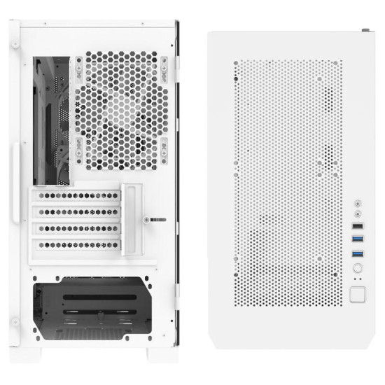 Case MONTECH AIR 100 ARGB, TG, Micro-ATX White