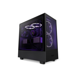 Кутия NZXT H5 Flow Matte Black, Mid-Tower