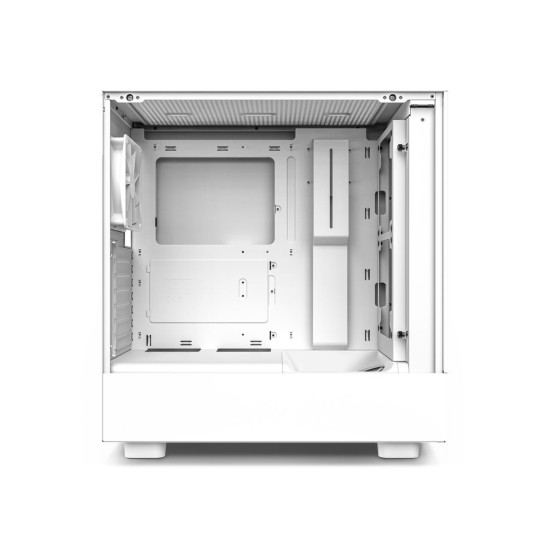 Case NZXT H5 Flow Matte White, Mid-Tower
