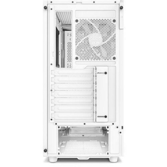 Case NZXT H5 Flow Matte White, Mid-Tower