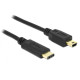 Кабел DeLock, USB-C мъжко - USB-B мъжко, USB 2.0, 0.5 м, Черен Кабел DeLock, USB-C мъжко - USB-B мъжко, USB 2.0, 0.5 м, Черен