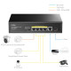 Суич Cudy GS1005PTS1, 5 портов, 10/100/1000, PoE+ Switch 120W, 1 SFP Slot Суич Cudy GS1005PTS1, 5 портов, 10/100/1000, PoE+ Switch 120W, 1 SFP Slot