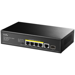 Switch Cudy GS1005PTS1, 5-Port Gigabit PoE+ Switch with 1 SFP Slot Switch Cudy GS1005PTS1, 5-Port Gigabit PoE+ Switch with 1 SFP Slot