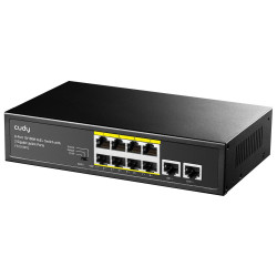 Switch Cudy FS1010PG, 8-Port 10/100M PoE+ Switch with 2 Uplink Ports 10/100/1000 Switch Cudy FS1010PG, 8-Port 10/100M PoE+ Switch with 2 Uplink Ports 10/100/1000