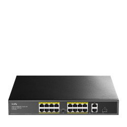 Switch Cudy FS1018PS1, 16-Port 10/100M PoE+ Switch, 2 x Gigabit ports, 1 x SFP Slot Switch Cudy FS1018PS1, 16-Port 10/100M PoE+ Switch, 2 x Gigabit ports, 1 x SFP Slot