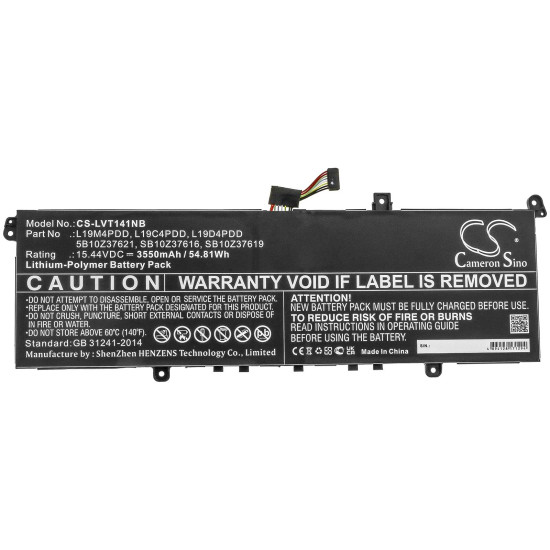 Laptop Battery for Lenovo ThinkBook 13s 14s 5B10Z37621 15.44V 3550mAh CAMERON SINO Laptop Battery for Lenovo ThinkBook 13s 14s 5B10Z37621 15.44V 3550mAh CAMERON SINO