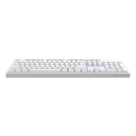 Геймърскa механична клавиатура Dark Project KD104A White - Gateron Mechanical Yellow, RGB, PBT Keycaps Геймърскa механична клавиатура Dark Project KD104A White - Gateron Mechanical Yellow, RGB, PBT Keycaps