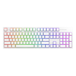 Mechanical Keyboard Dark Project KD104A White - Gateron Mechanical Yellow, RGB, PBT Keycaps Mechanical Keyboard Dark Project KD104A White - Gateron Mechanical Yellow, RGB, PBT Keycaps