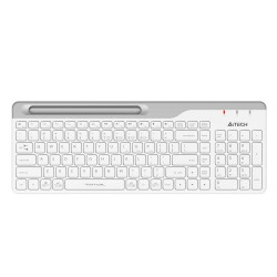 Wireless Keyboard A4TECH FBK25, Bluetooth & 2.4G, White, Smartphone Cradle Wireless Keyboard A4TECH FBK25, Bluetooth & 2.4G, White, Smartphone Cradle