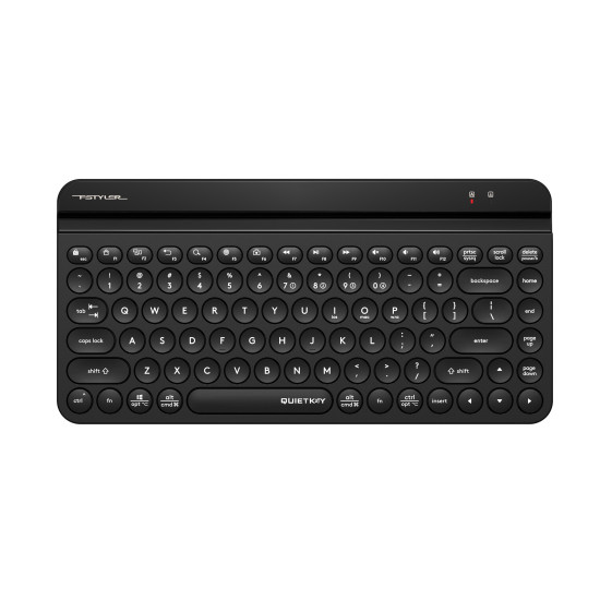 Безжична клавиатура A4tech Fstyler FBK30, Bluetooth, 2.4G, Стойка за телефон, Кирилизирана, Черна Безжична клавиатура A4tech Fstyler FBK30, Bluetooth, 2.4G, Стойка за телефон, Кирилизирана, Черна