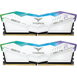 Памет Team Group T-Force Delta RGB White DDR5 32GB (2x16GB) 6000MHz CL38 Памет Team Group T-Force Delta RGB White DDR5 32GB (2x16GB) 6000MHz CL38