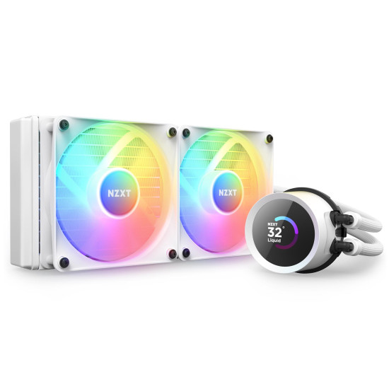 Охладител за процесор NZXT Kraken 240 RGB White, LCD Display Охладител за процесор NZXT Kraken 240 RGB White, LCD Display