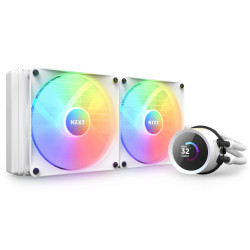 AIO Liquid Cooler NZXT Kraken 280 RGB White, LCD Display AIO Liquid Cooler NZXT Kraken 280 RGB White, LCD Display