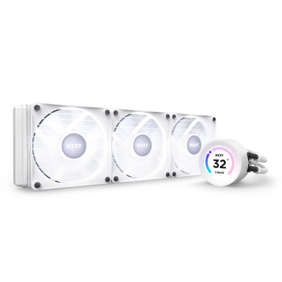 AIO Liquid Cooler NZXT Kraken Elite 360 RGB White, LCD Display