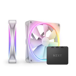 Twin Pack NZXT F140 RGB Duo White + RGB Controller Twin Pack NZXT F140 RGB Duo White + RGB Controller