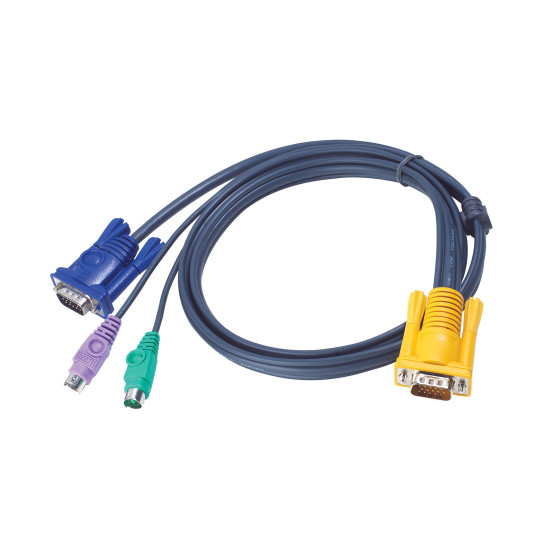 KVM кабел ATEN 2L-5210P, PS/2 KVM към 3in1 SPHD, 10 м KVM кабел ATEN 2L-5210P, PS/2 KVM към 3in1 SPHD, 10 м