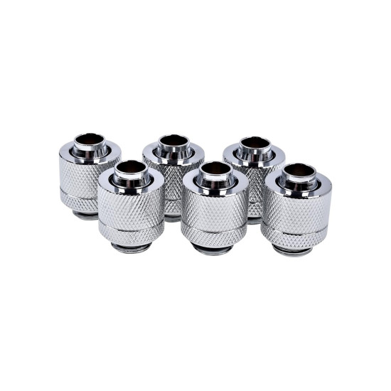 Фитинг Alphacool Eiszapfen, Удължител, 13/10mm, G1/4, Сребрист, 6 броя Фитинг Alphacool Eiszapfen, Удължител, 13/10mm, G1/4, Сребрист, 6 броя