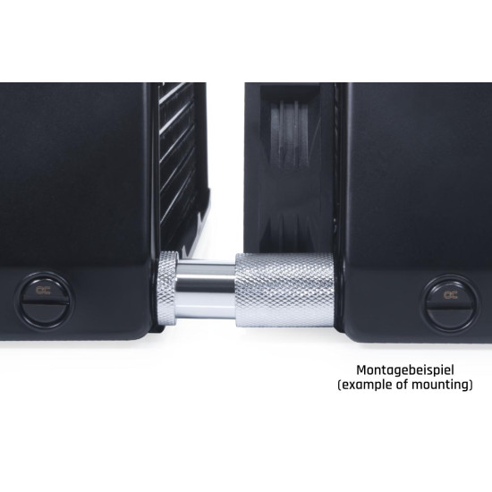D-Plug Alphacool ES, 20mm, G1/4 AG auf G1/4 AG, Черен мат