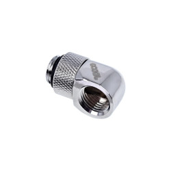 Alphacool Eiszapfen L-connector rotatable G1/4 outer thread to G1/4 inner thread - chrome Alphacool Eiszapfen L-connector rotatable G1/4 outer thread to G1/4 inner thread - chrome