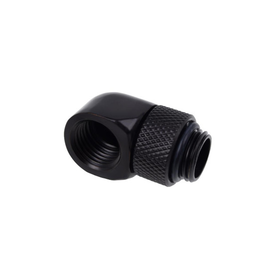 Въртящ се L-конектор Alphacool Eiszapfen, G1/4 AG auf G1/4 IG, Черен мат Въртящ се L-конектор Alphacool Eiszapfen, G1/4 AG auf G1/4 IG, Черен мат