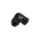 Alphacool Eiszapfen angled adaptor 90° rotatable G1/4 outer thread to G1/4 inner thread - deep black Alphacool Eiszapfen angled adaptor 90° rotatable G1/4 outer thread to G1/4 inner thread - deep black