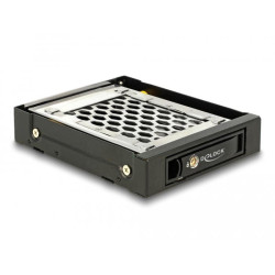 Delock 3.5″ Mobile Rack for 1 x 2.5″ SATA / SAS HDD / SSD with vibration protection Delock 3.5″ Mobile Rack for 1 x 2.5″ SATA / SAS HDD / SSD with vibration protection