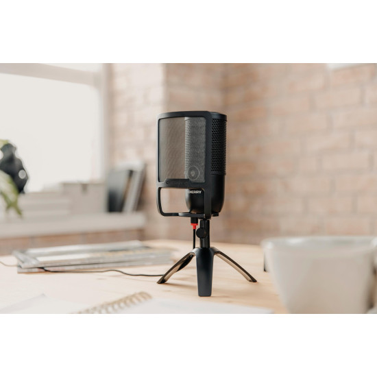 POP филтър за микрофон CHERRY JA-0750, Черен POP филтър за микрофон CHERRY JA-0750, Черен