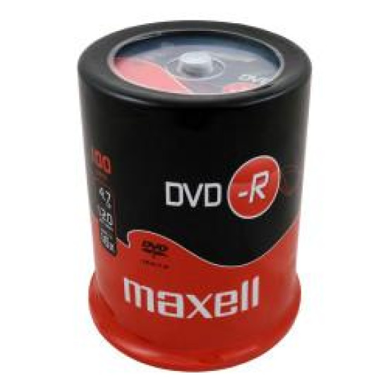 DVD-R MAXELL, 4,7 GB, 16x, 100 бр. CAKE BOX DVD-R MAXELL, 4,7 GB, 16x, 100 бр. CAKE BOX