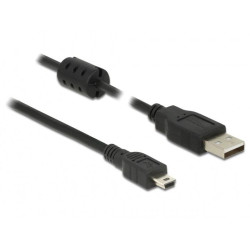 Delock Cable USB 2.0 Type-A male > USB 2.0 Mini-B male 2.0 m black