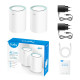 Безжичен рутер Cudy M1300, 2-pack, AC1200 Dual Band, 2.4/5 GHz, 300 - 867 Mbps Безжичен рутер Cudy M1300, 2-pack, AC1200 Dual Band, 2.4/5 GHz, 300 - 867 Mbps