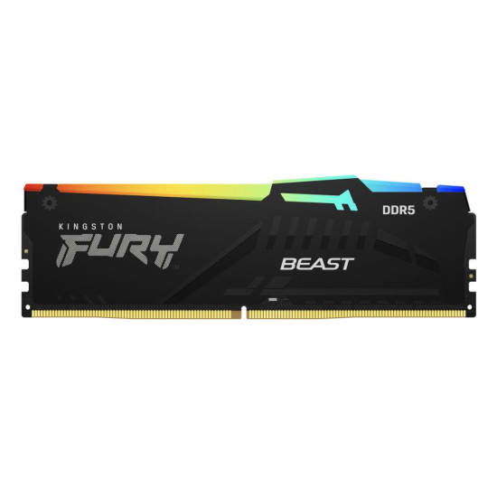 Memory Kingston FURY Beast Black RGB 64GB(2x32GB) DDR5 6000MHz Memory Kingston FURY Beast Black RGB 64GB(2x32GB) DDR5 6000MHz