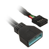 Kolink USB адаптер от USB 2.0 8-pin към USB 3.0 19-pin - 0.15m Kolink USB адаптер от USB 2.0 8-pin към USB 3.0 19-pin - 0.15m