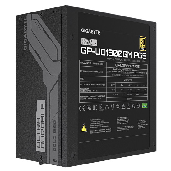 Power Supply Gigabyte UD1300GM PG5 1300W 80+ GOLD Power Supply Gigabyte UD1300GM PG5 1300W 80+ GOLD