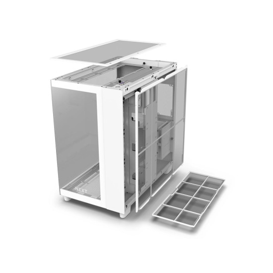 Case NZXT H9 Flow Matte White Case NZXT H9 Flow Matte White