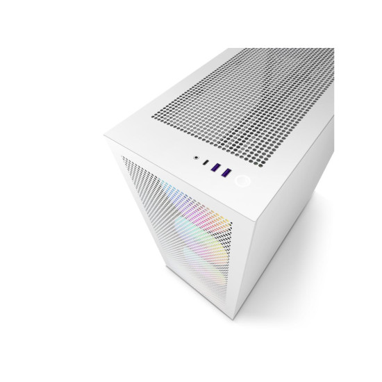 Кутия NZXT H7 Flow RGB Matte White Mid-Tower Кутия NZXT H7 Flow RGB Matte White Mid-Tower