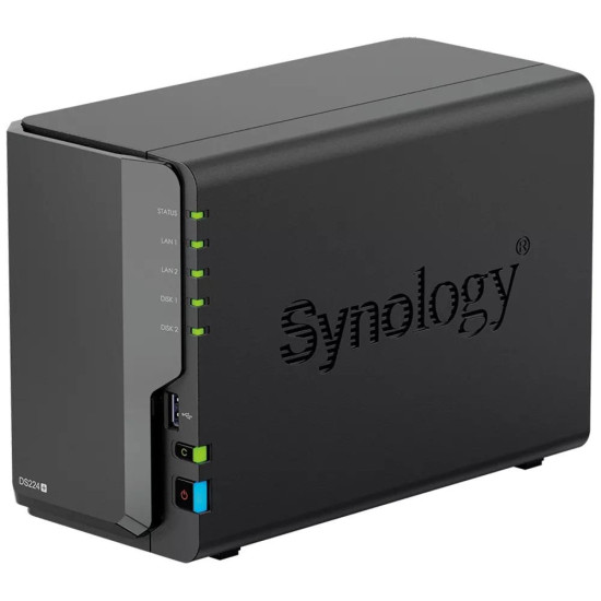 Сторидж Synology NAS Synology DS224+, За 2 диска, Малък и среден бизнес Сторидж Synology NAS Synology DS224+, За 2 диска, Малък и среден бизнес