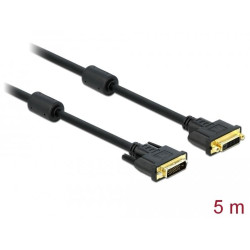 Delock Extension cable DVI 24+1 male > DVI 24+1 female 5 m black Delock Extension cable DVI 24+1 male > DVI 24+1 female 5 m black