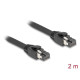 Delock RJ45 Network Cable Cat.8.1 S/FTP 2 m up to 40 Gbps black Delock RJ45 Network Cable Cat.8.1 S/FTP 2 m up to 40 Gbps black