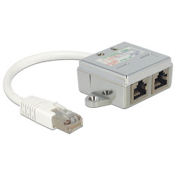 Delock RJ45 Port Doubler 1 x RJ45 plug to 2 x RJ45 jack (2 x Ethernet) Delock RJ45 Port Doubler 1 x RJ45 plug to 2 x RJ45 jack (2 x Ethernet)