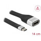 Кабел Delock FPC Flat Ribbon, USB-C мъжко - HDMI женско, 4K 60 Hz, 14 cm Кабел Delock FPC Flat Ribbon, USB-C мъжко - HDMI женско, 4K 60 Hz, 14 cm