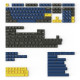 Keychron Cherry Profile Double - Shot PBT Full Set 219 Keycaps - Dark Blue and Golden Keychron Cherry Profile Double - Shot PBT Full Set 219 Keycaps - Dark Blue and Golden
