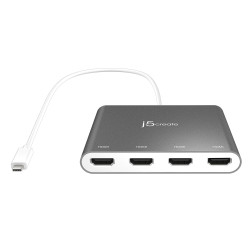 j5create USB-C to 4-Port HDMI Multi-Monitor Adapter
