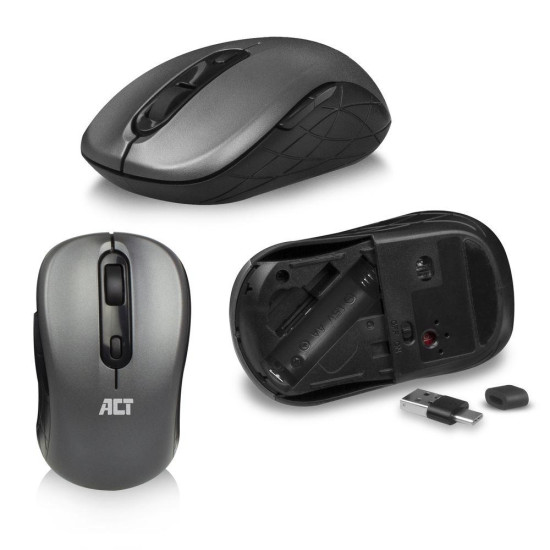 Комплект клавиатура с мишка ACT AC5710, 2.4 Ghz, USB-C/USB-A, US Комплект клавиатура с мишка ACT AC5710, 2.4 Ghz, USB-C/USB-A, US