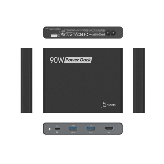 Докинг станция j5create JCDP392 90W Built-in USB-C, Travel Dock Докинг станция j5create JCDP392 90W Built-in USB-C, Travel Dock