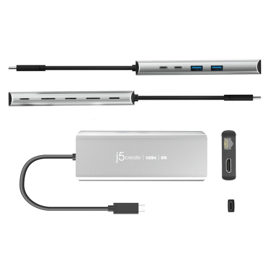 Докинг станция j5create JCD403, USB4, Multi-port хъб, Gigabit Ethernet Докинг станция j5create JCD403, USB4, Multi-port хъб, Gigabit Ethernet