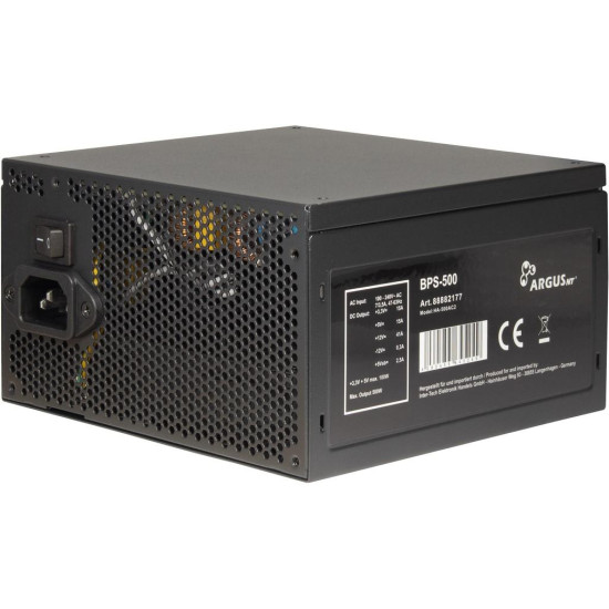 Power Supply Inter Tech Argus BPS-500, 500W 80+ Bronze Power Supply Inter Tech Argus BPS-500, 500W 80+ Bronze