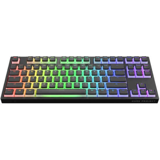 Геймърскa механична клавиатура Dark Project KD87A Black TKL - Gateron Cap Teal Switch, RGB Геймърскa механична клавиатура Dark Project KD87A Black TKL - Gateron Cap Teal Switch, RGB