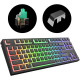 Геймърскa механична клавиатура Dark Project KD87A Black TKL - Gateron Cap Teal Switch, RGB Геймърскa механична клавиатура Dark Project KD87A Black TKL - Gateron Cap Teal Switch, RGB