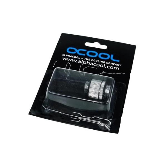 Адаптер Alphacool HF, Двоен нипел, G1/4 - G1/4, Въртящ се, Сребрист Адаптер Alphacool HF, Двоен нипел, G1/4 - G1/4, Въртящ се, Сребрист