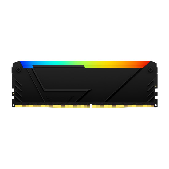 Памет Kingston FURY Beast Black RGB 16GB(2x8GB) DDR4 3200MHz CL16 Памет Kingston FURY Beast Black RGB 16GB(2x8GB) DDR4 3200MHz CL16